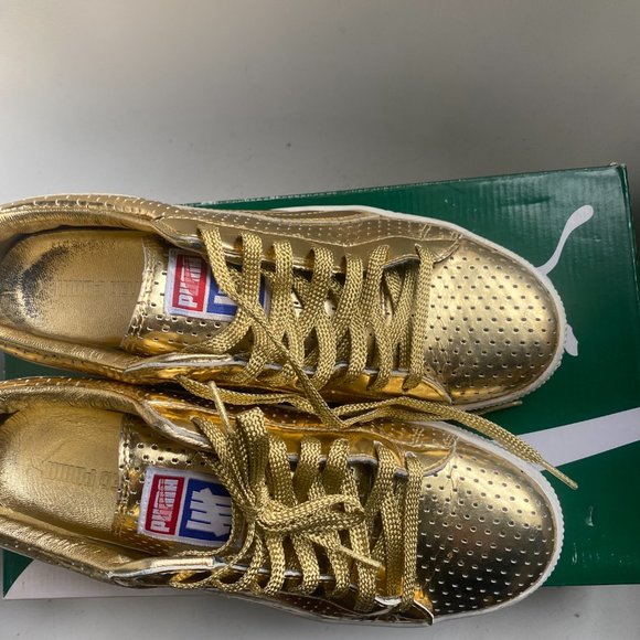 Puma Clyde UNDFT Undefeated 8.0 us Gold Rare - Picture 3 of 6